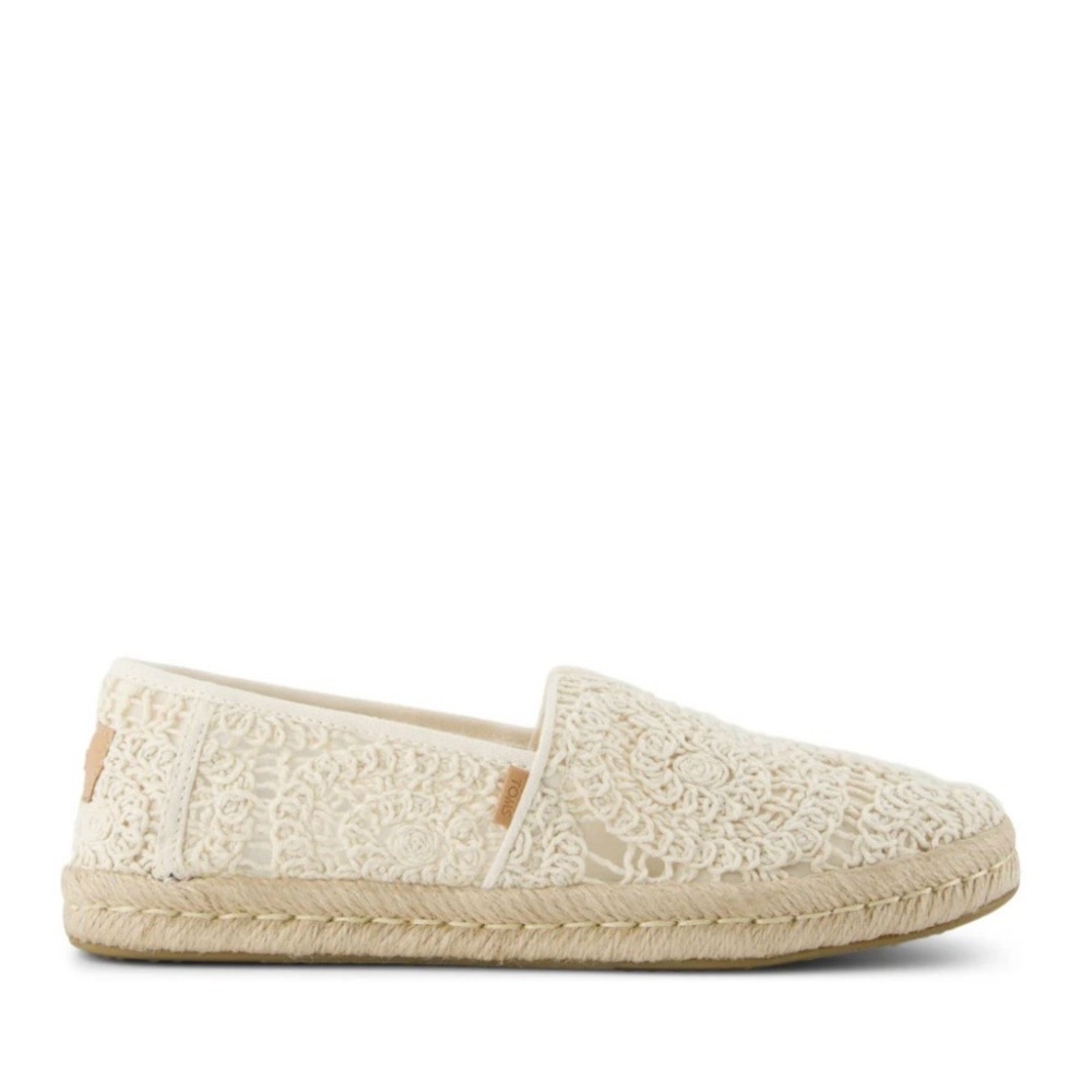 TOMS Alpargata Rope 2.0 Espadrille Natural Crochet Lace